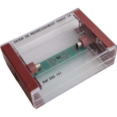 000141 Gelijkrichtdiode 1N40071A Op Transparant Kastje