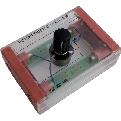 000149 Potmeter 10 KOhm Op Transparant Kastje