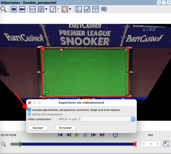 Tip: Videometen en perspectief correctie